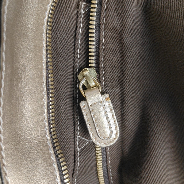 Canvas Top Handle Bag Beige