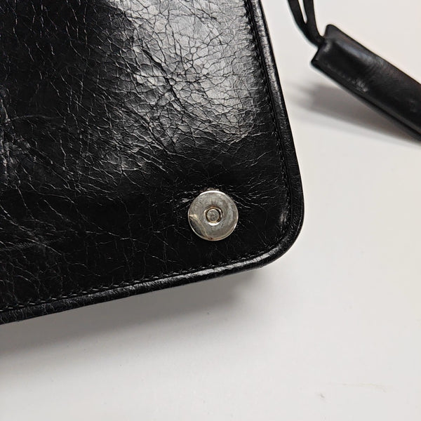 Calfskin Shoulder Bag Black