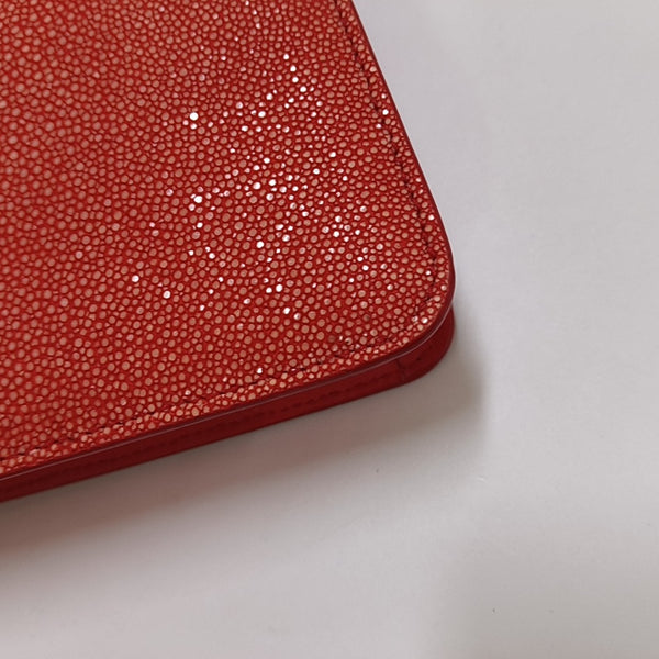 SERPENTI FOREVER Small Stingray Leather Red