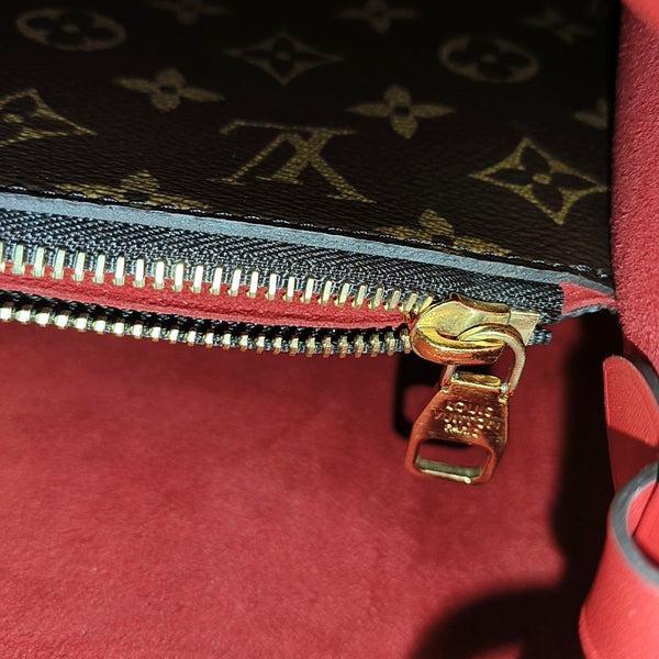 NÉONOÉ MM Monogram Coated Canvas Brown