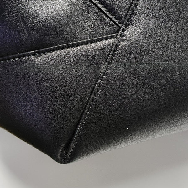 Calfskin Tote Bag Large Black
