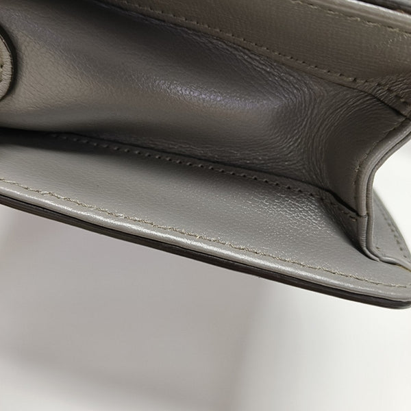 GG Ring Small Calfskin Gray
