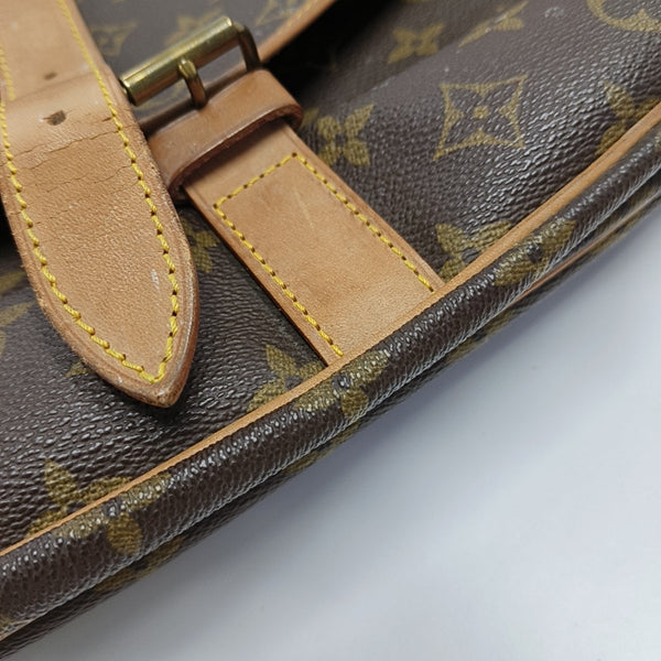 SAUMUR 35 Monogram Coated Canvas Brown