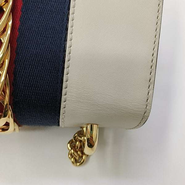 Sylvie Mini Calfskin White