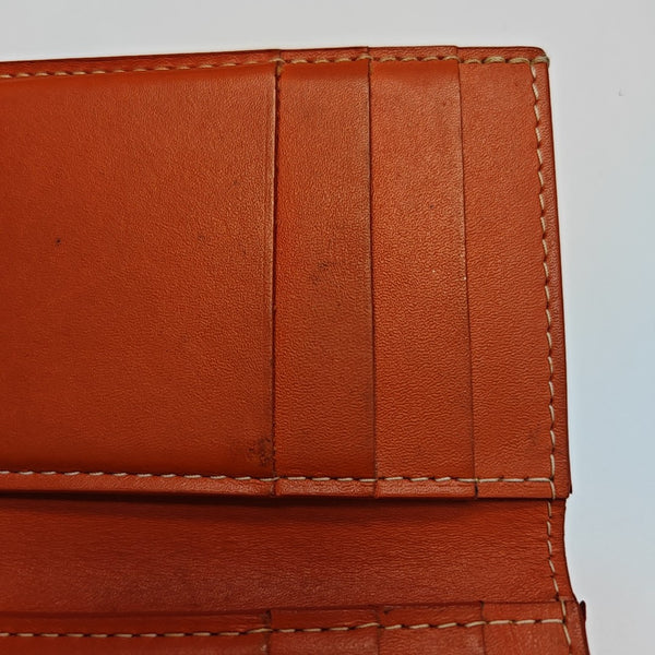 Saint-Marc PM Coated Canvas Orange Card Holder