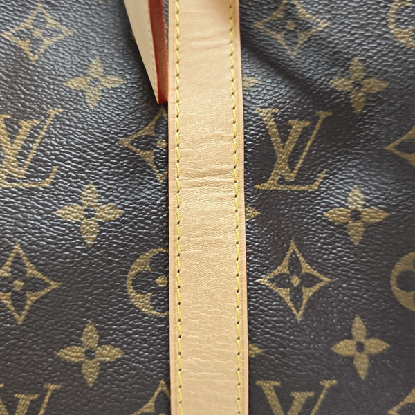 KEEPALL 50 Monogram Coated Canvas Brown