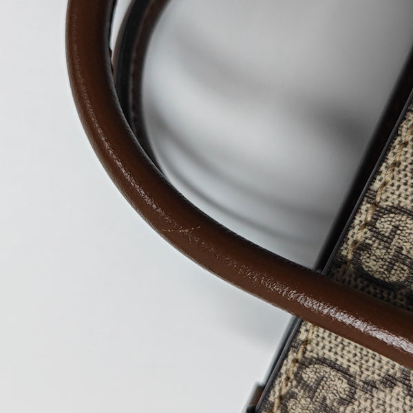 Retro Mini Monogram Coated Canvas Beige