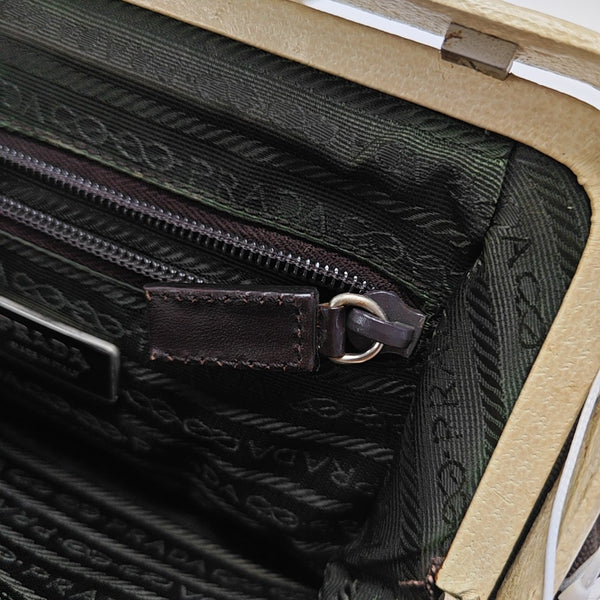 Canvas Top Handle Bag Brown