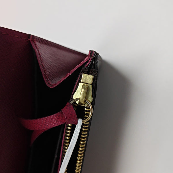 EMILIE Monogram Coated Canvas Brown Wallet