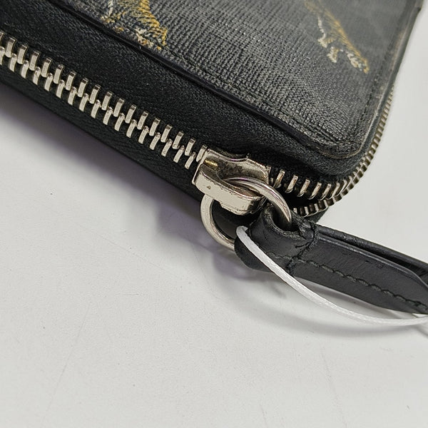 Monogram Coated Canvas Clutch Black