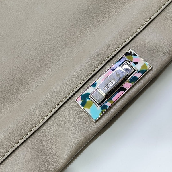 Peekaboo Large Calfskin Gray