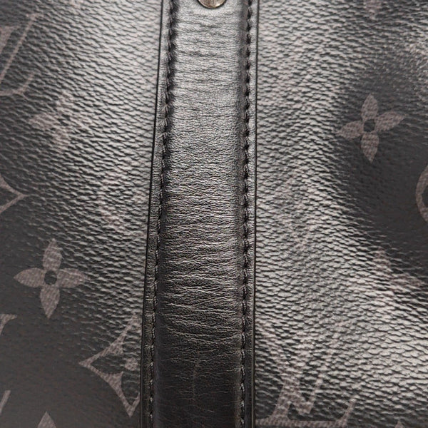 KEEPALL Monogram Coated Canvas Black