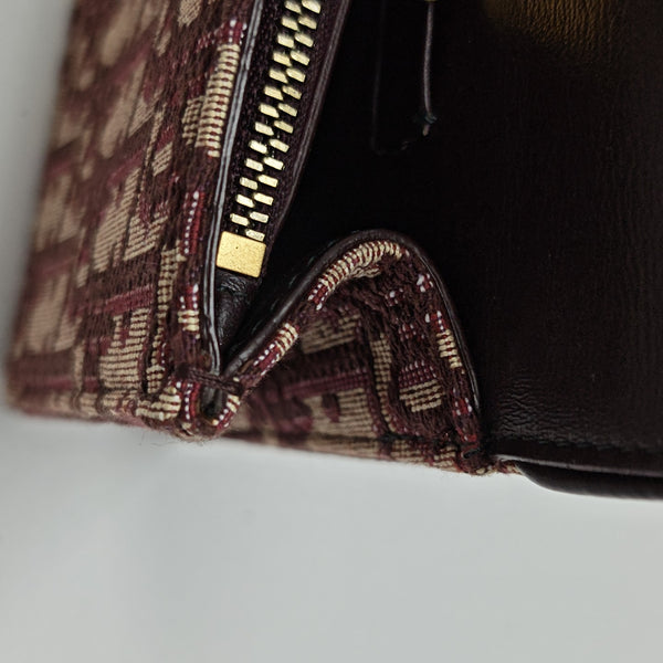 Saddle Mini Oblique Canvas Red