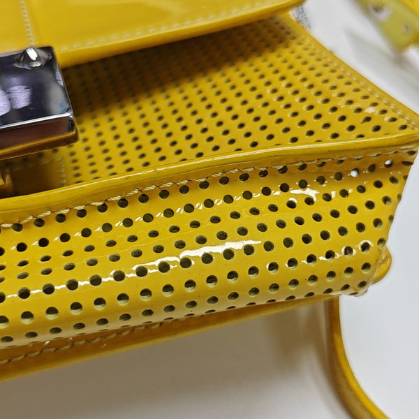 Leather Shoulder Bag Yellow