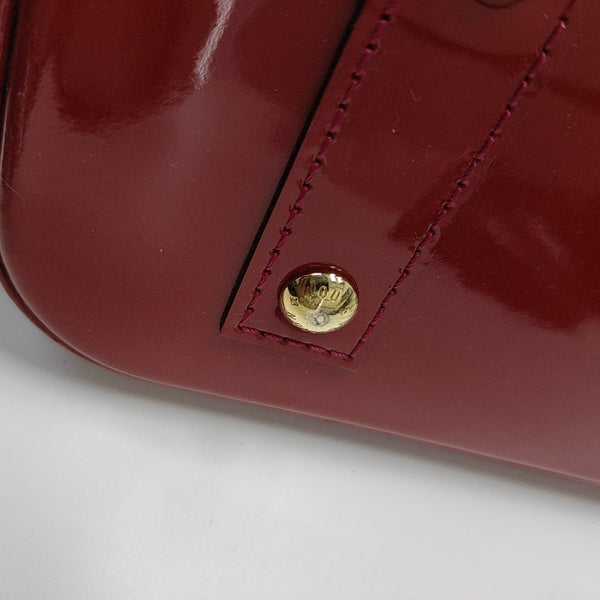 ALMA BB Monogram Patent Leather Red