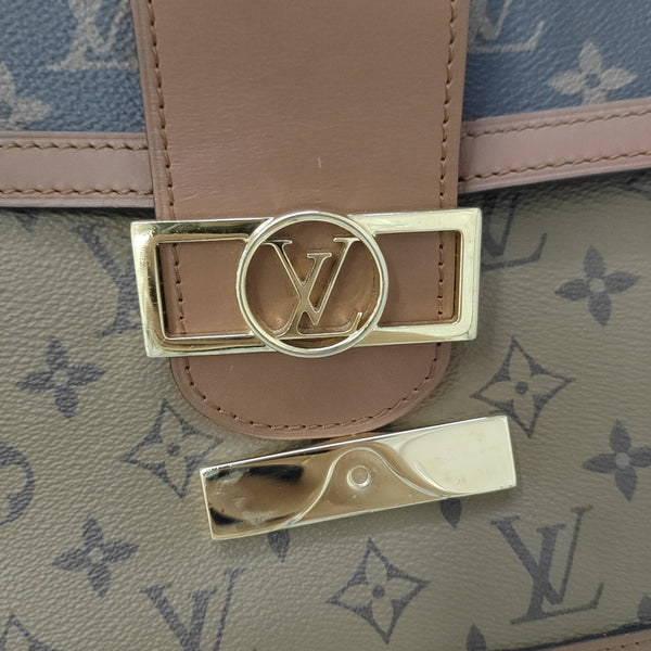 DAUPHINE MM Monogram Coated Canvas Brown