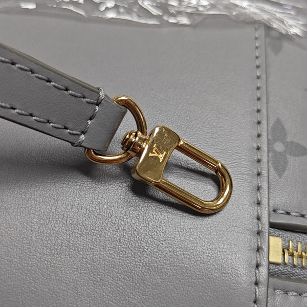 Vanity Chain Pouch PM Monogram Calfskin Gray