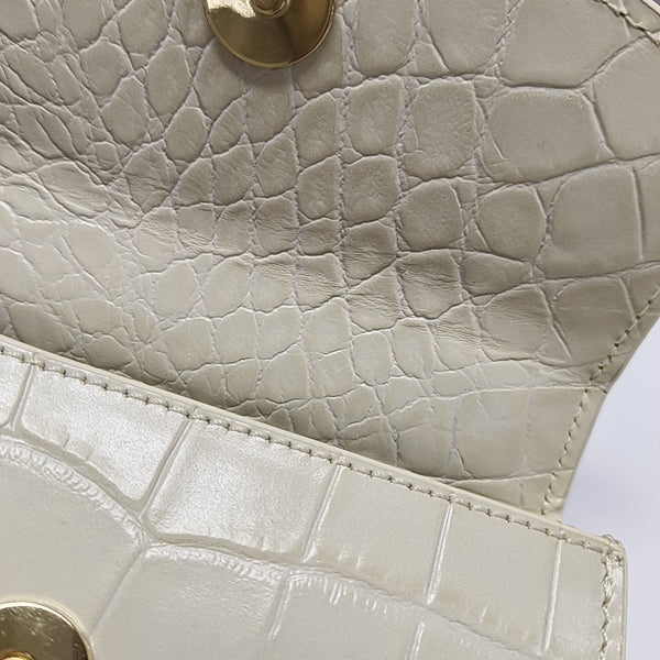 Leather Shoulder Bag Mini White