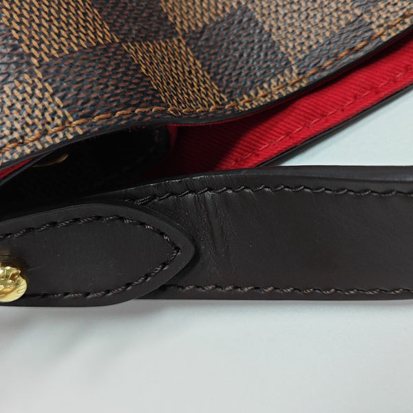 GRACEFUL PM Damier Ebene Coated Canvas Brown