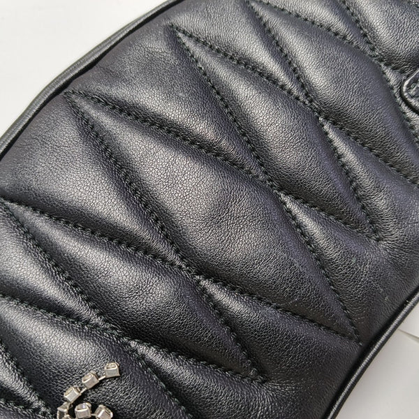 Fringed Lambskin Black