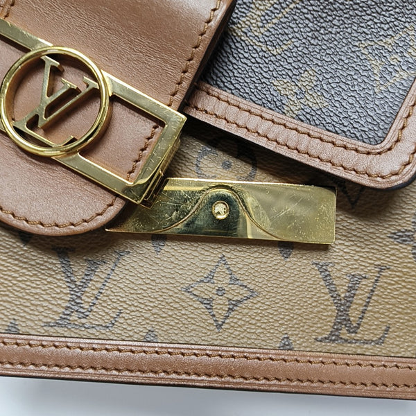 DAUPHINE Mini Monogram Coated Canvas Brown