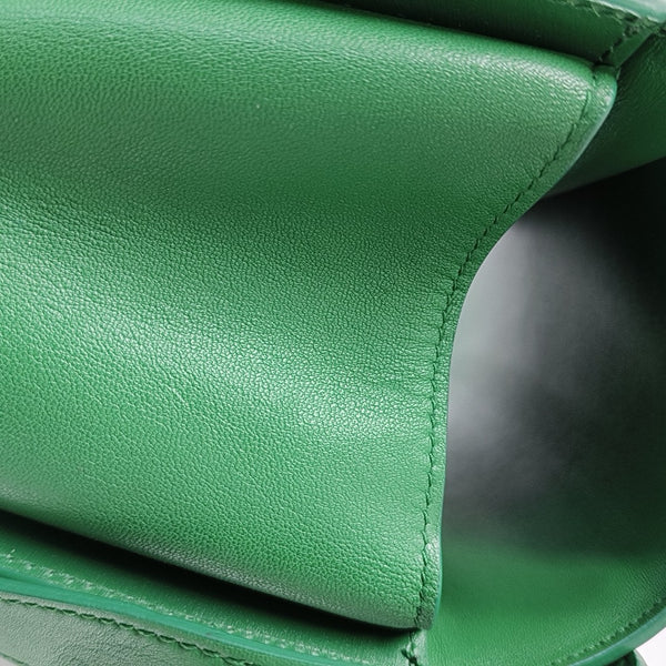The Clip Calfskin Green