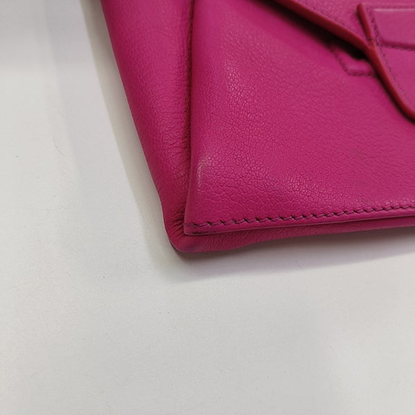 Calfskin Clutch Red