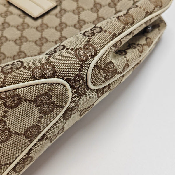 Monogram Canvas Tote Bag Beige
