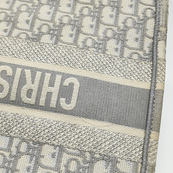 Book Tote Medium Oblique Canvas Gray