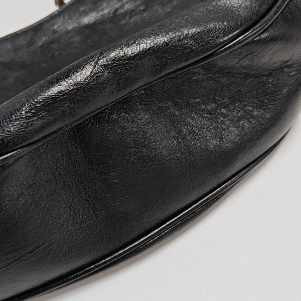 Calfskin Shoulder Bag Black