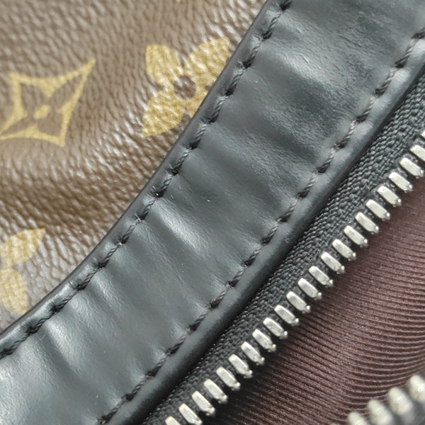 JOSH Monogram Coated Canvas Brown