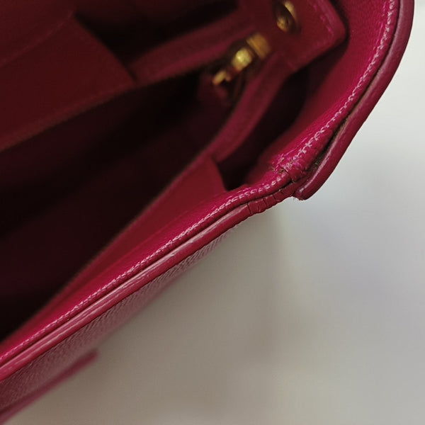 Calfskin Shoulder Bag Red