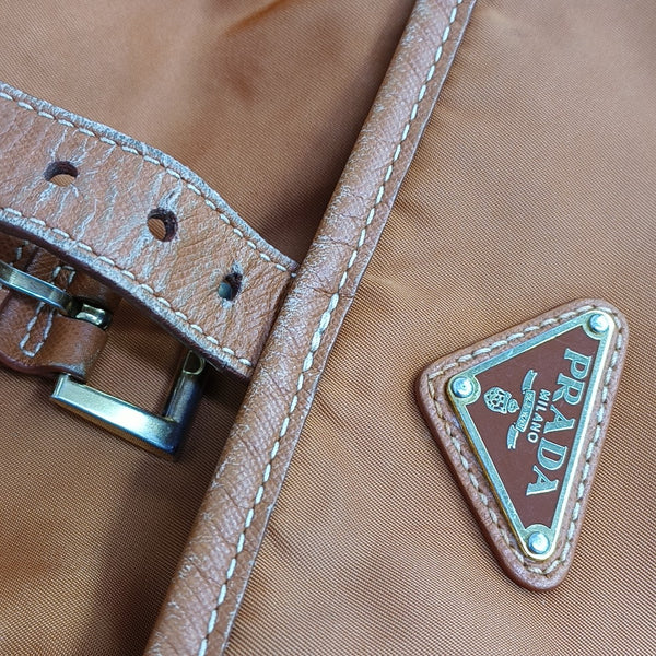 Fabric Shoulder Bag Orange