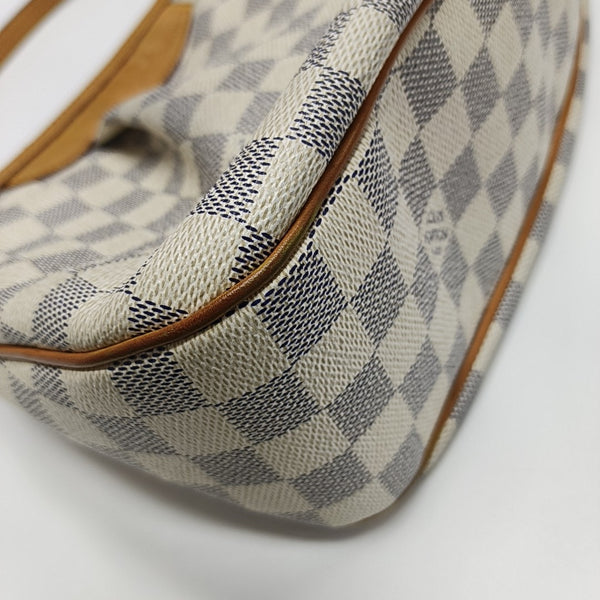 SIRACUSA PM Damier Azur Coated Canvas White