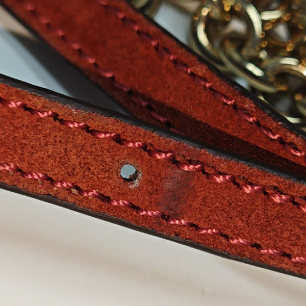 Suede Fringe Mini Suede Red