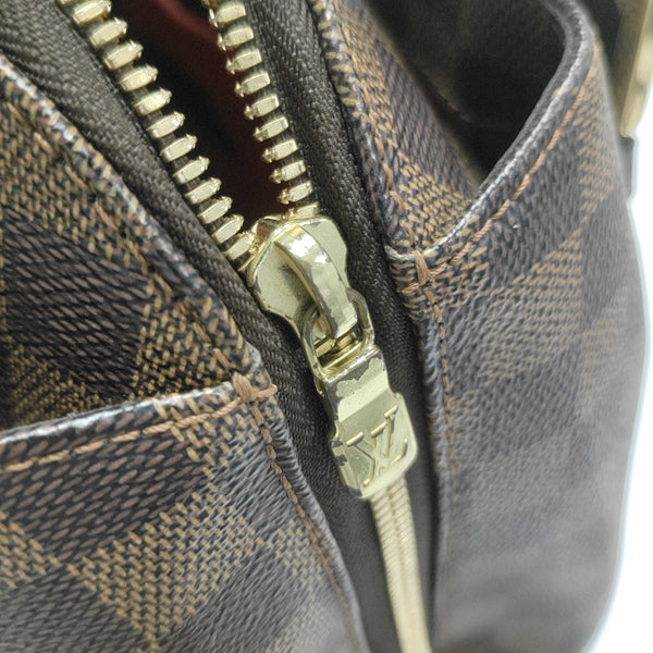 RIVINGTON Damier Ebene Coated Canvas Brown