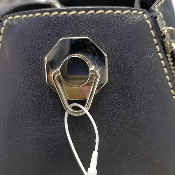 Calfskin Top Handle Bag Black