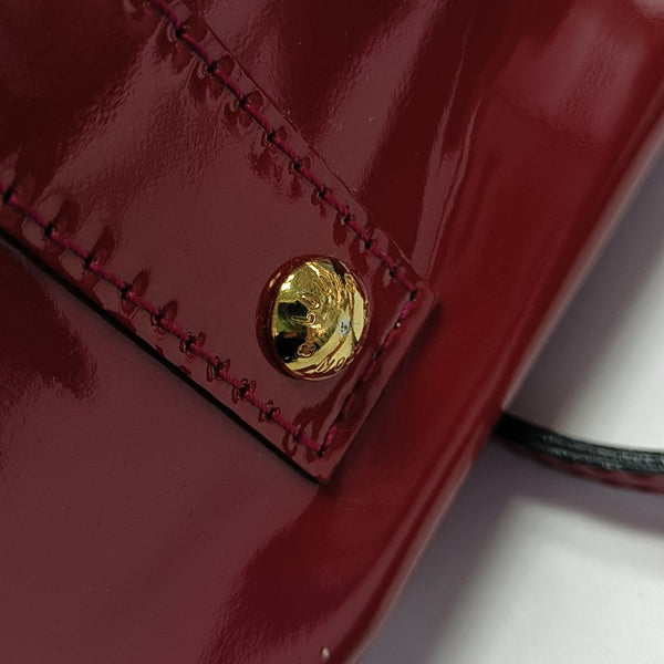 ALMA BB Monogram Patent Leather Red