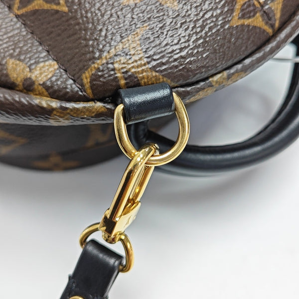 PALM SPRINGS Mini Monogram Coated Canvas Brown