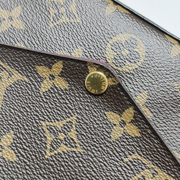 FÉLICIE Monogram Coated Canvas Brown