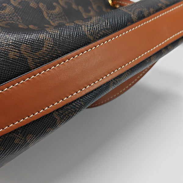 TRIOMPHE CANVAS Small Coated Canvas Brown