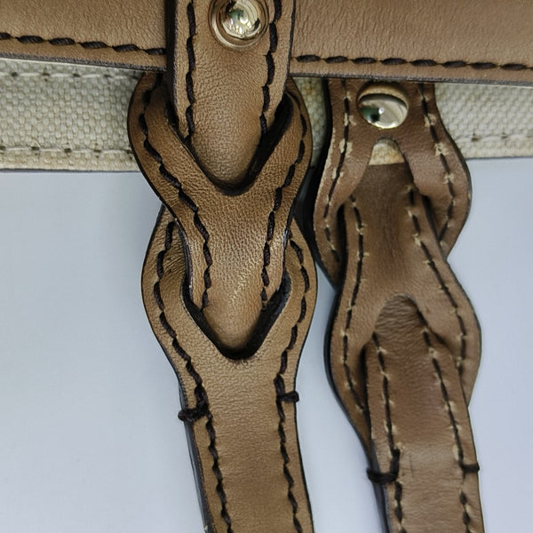 Monogram Canvas Tote Bag Brown
