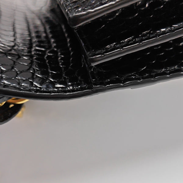 SUNSET Medium Calfskin Black