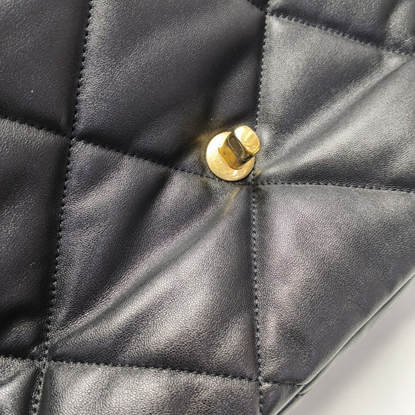 CHANEL 19 Large Quilted Lambskin Black