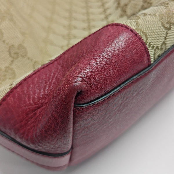 Monogram Canvas Shoulder Bag Beige
