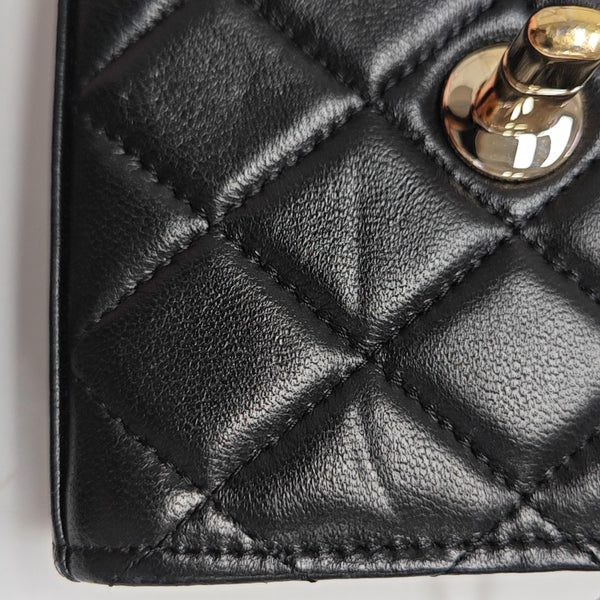 TRENDY CC Quilted Lambskin Black