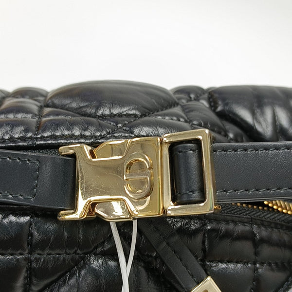 Diortravel Nomad Medium Cannage Calfskin Black