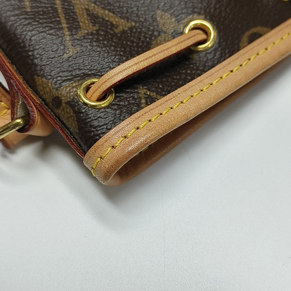 NÉONOÉ Nano Monogram Coated Canvas Brown
