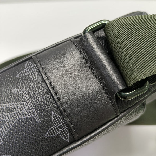 DANUBE PM Monogram Coated Canvas Black