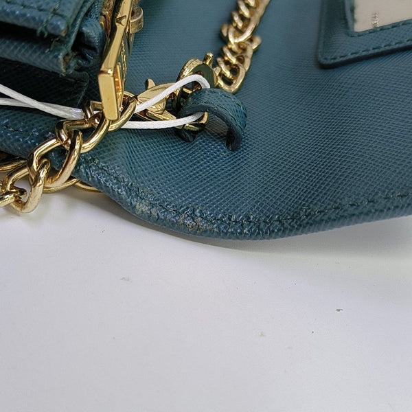 Saffiano Calfskin Shoulder Bag Green